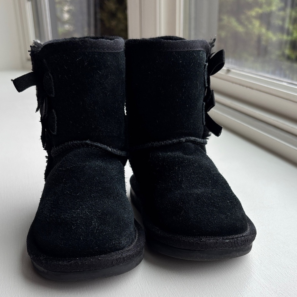 Koolaburra Black Suede Kids Boots